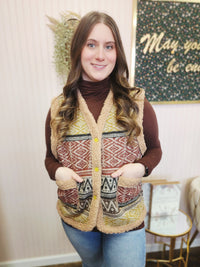 BOHO Printed Cozy Vest