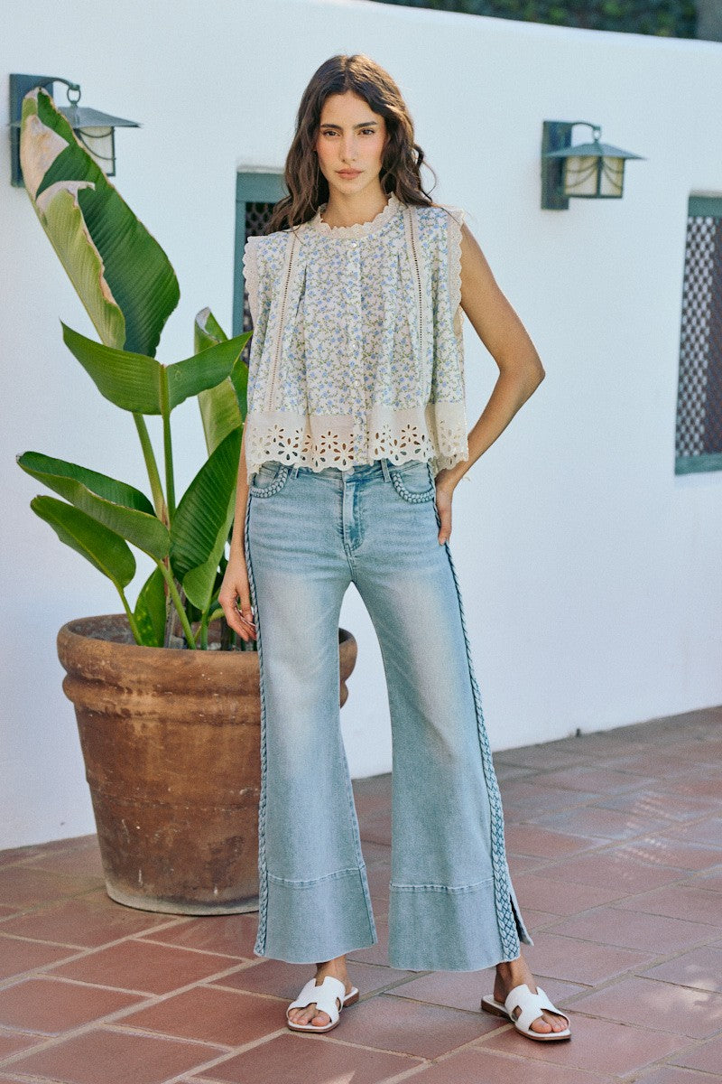 Braided Rope Side Pants