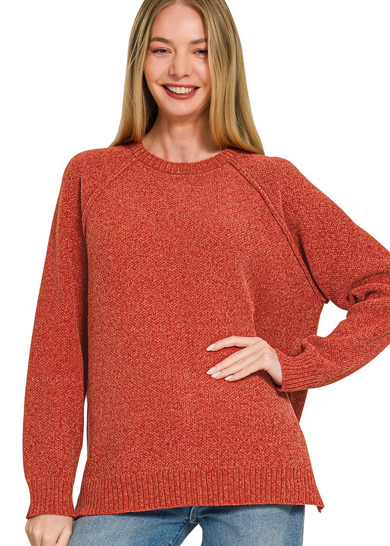 Chenille Raglan Sweater
