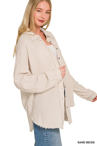 Oversized Linen Top