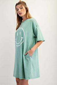 Happy Face T-Shirt Dress