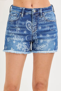 Risen Paisley Print Shorts