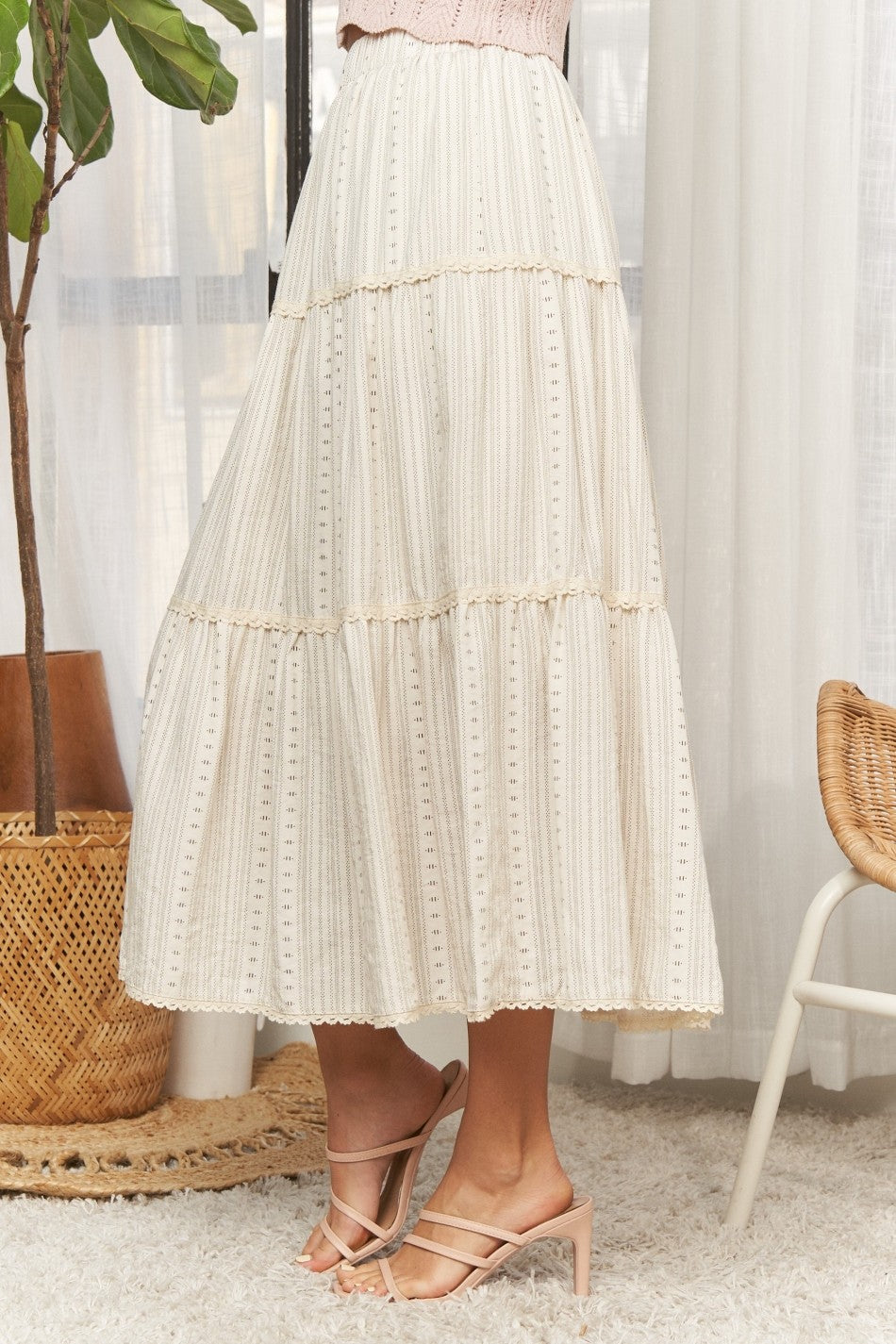 Tiered Maxi Skirt