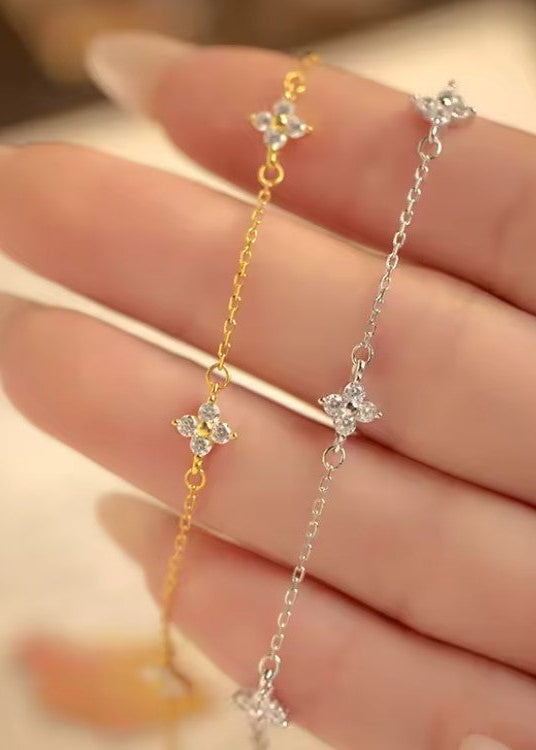 Tarnish Free Flower Bracelet