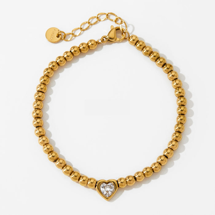 Tarnish Free Heart Bracelet