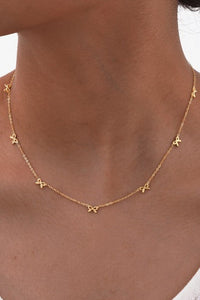Tarnish Free Mini Bows Necklace