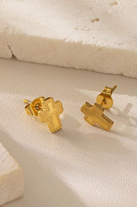 Tarnish Free Cross Earrings