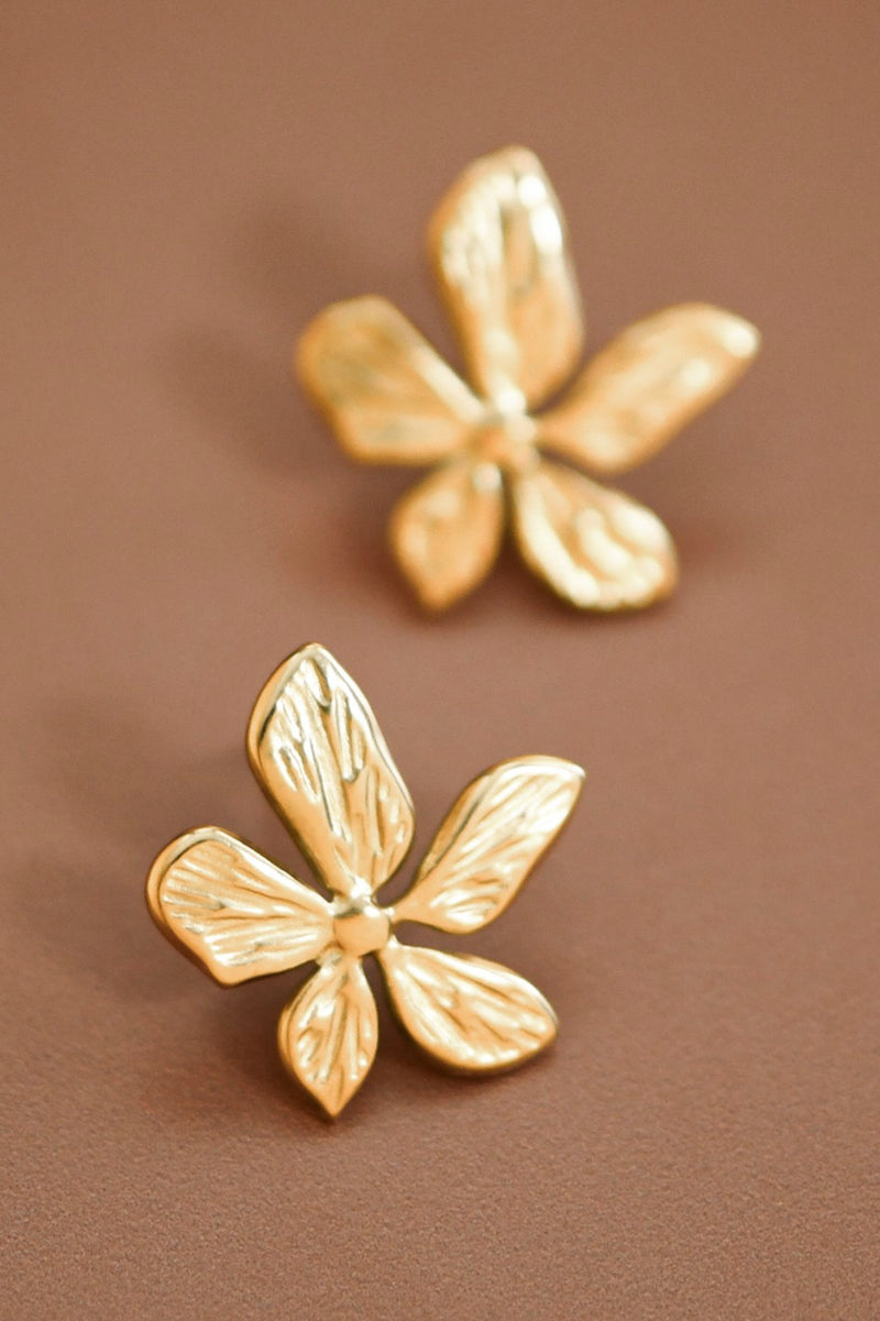 Tarnish Free Flower Earrings