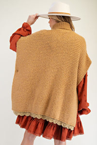Sweater Knit Poncho
