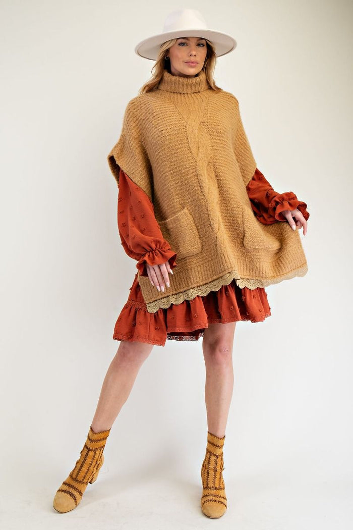 Sweater Knit Poncho