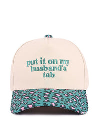Put it on my Husband's Tab Hat