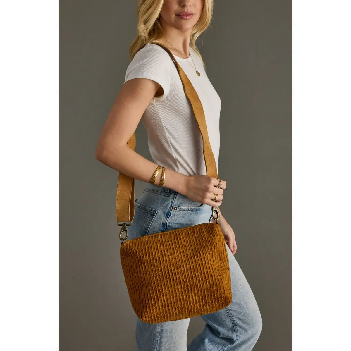 Dreaming Corduroy Crossbody Bag