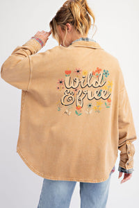 Button Down Terry Shacket