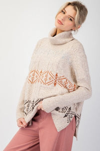 BOHO Turtle Neck Sweater