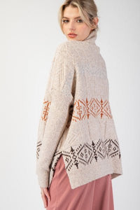 BOHO Turtle Neck Sweater