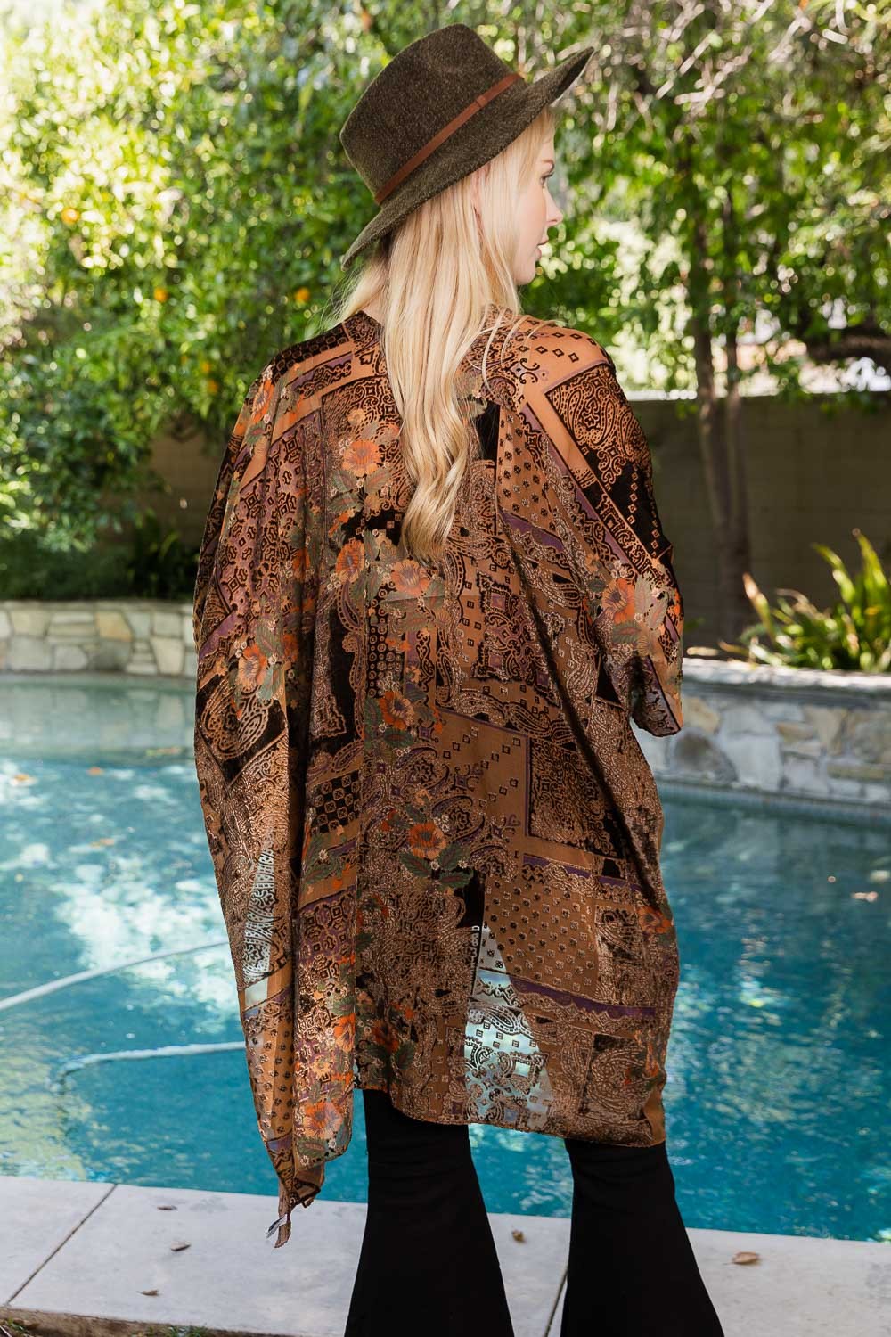 BOHO Velvet Kimono