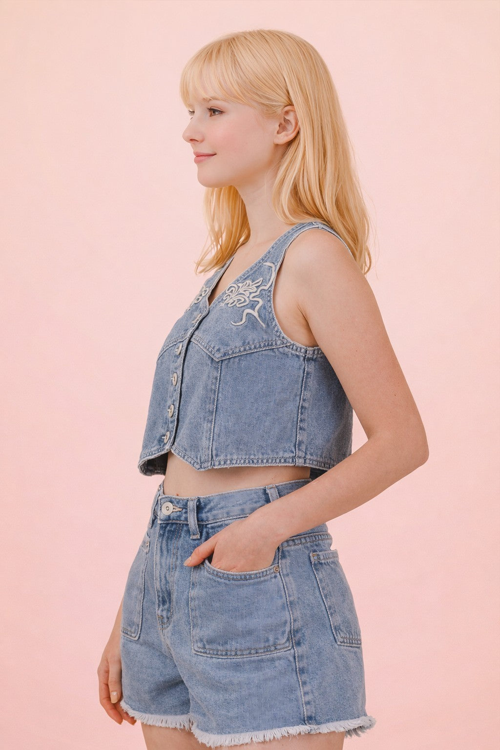 Very Jean Embroidered Vest