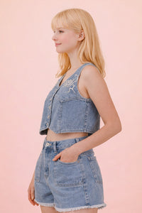 Very Jean Embroidered Vest