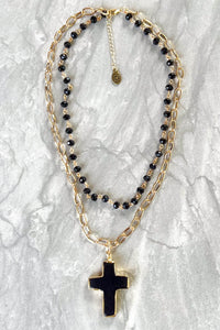 Vintage Chic Cross Necklace