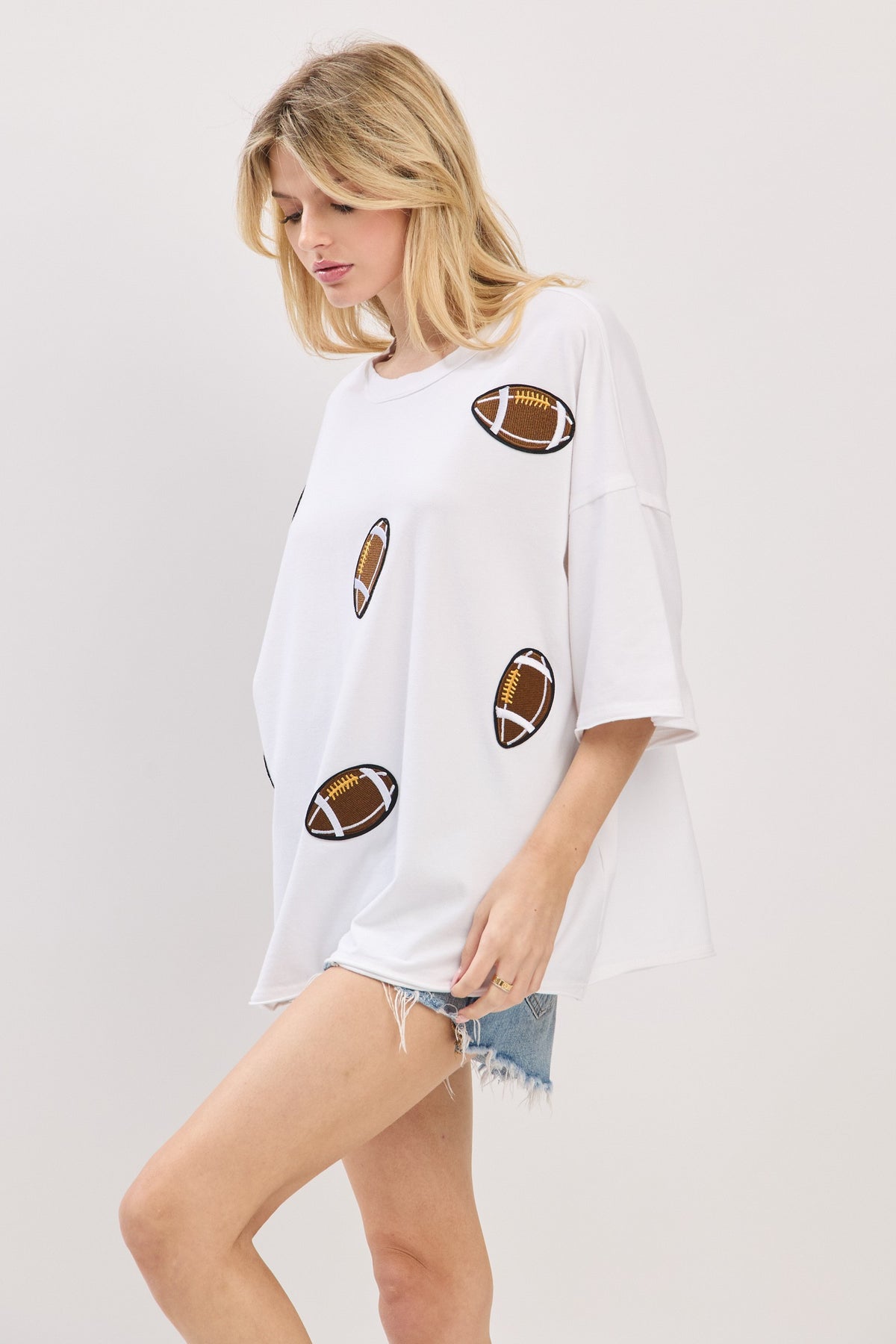 Vintage Patch Football Tee