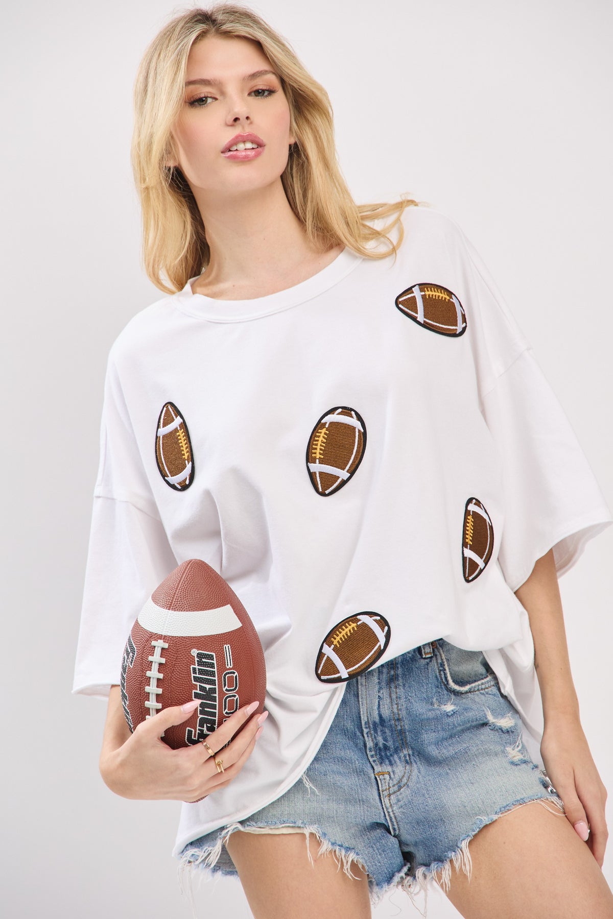 Vintage Patch Football Tee