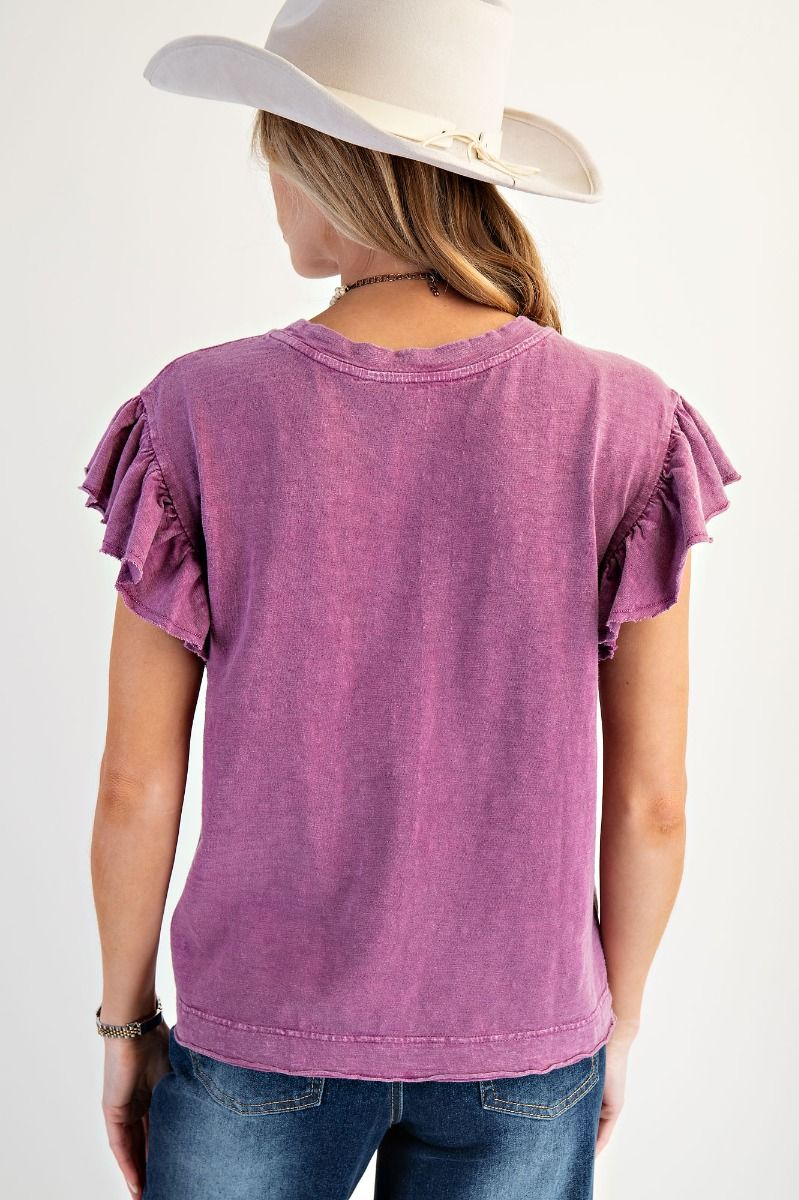 Wing Sleeve Top