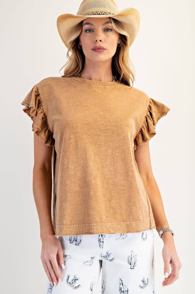 Wing Sleeve Top