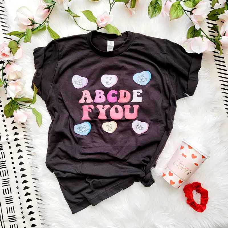 ABCDE F U Graphic Tee | DISCONTINUED