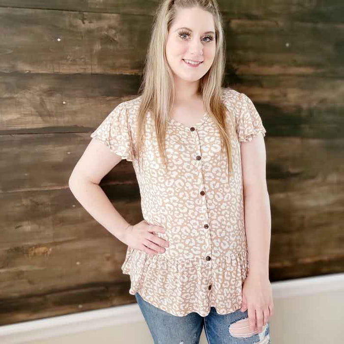 Animal Print Tunic Top