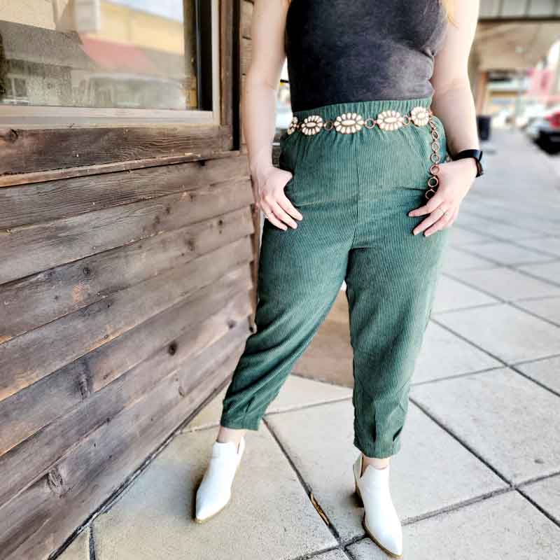 Corduroy Cropped Pants