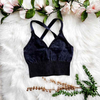 Crisscross Washed Bralette