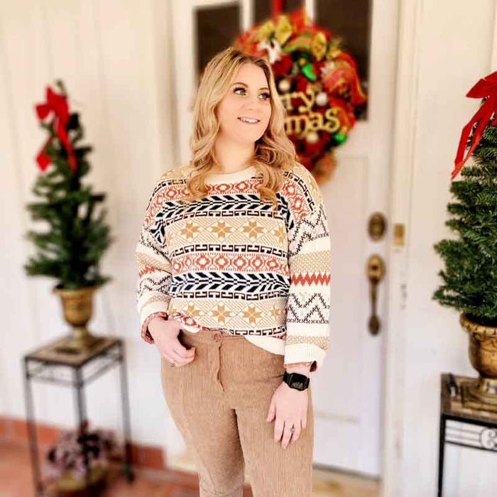 Holiday Aztec Sweater
