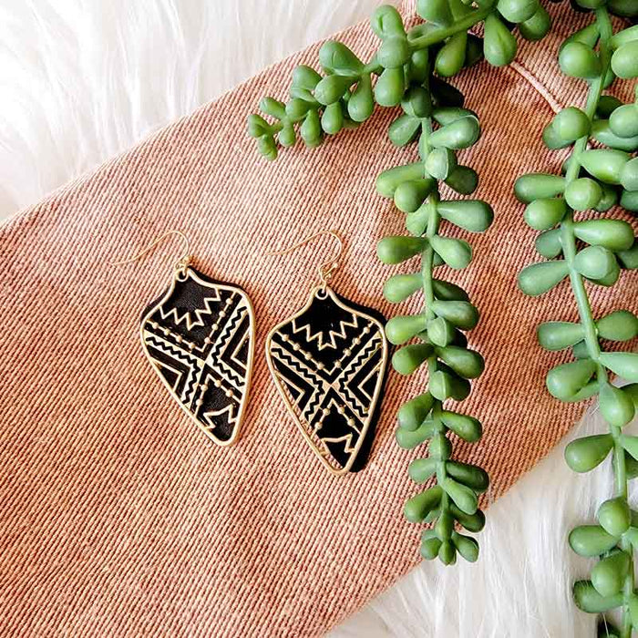 Layered Arrowhead Earrings