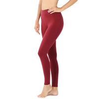 Cotton brick color leggings.