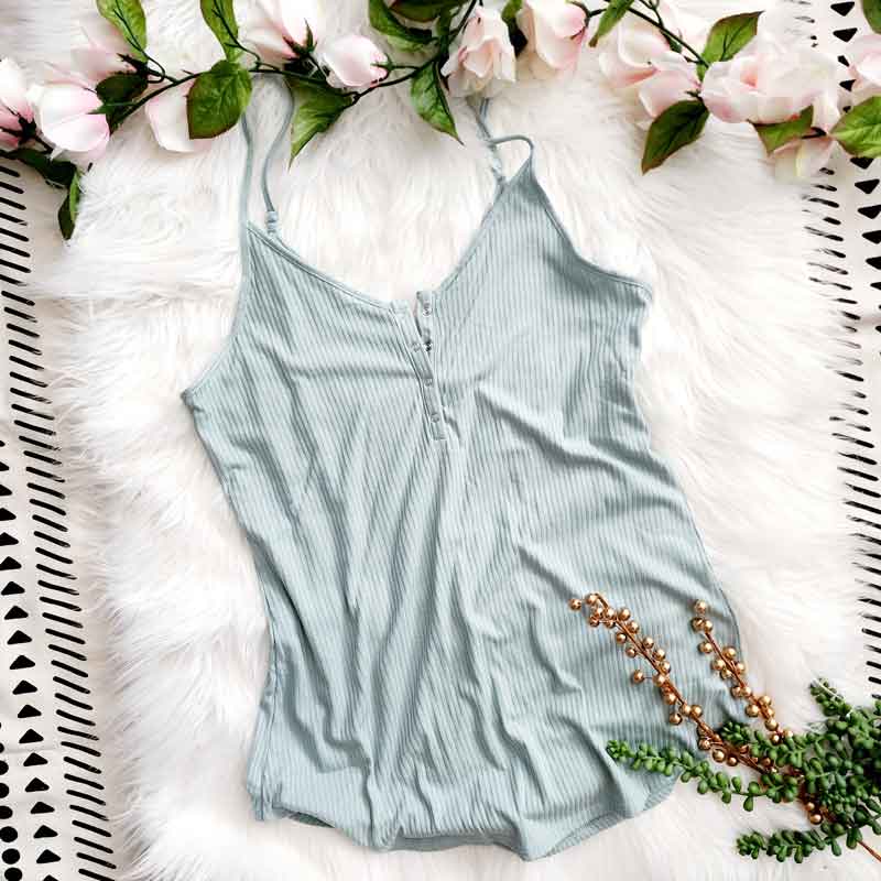 Half Button Cami Top