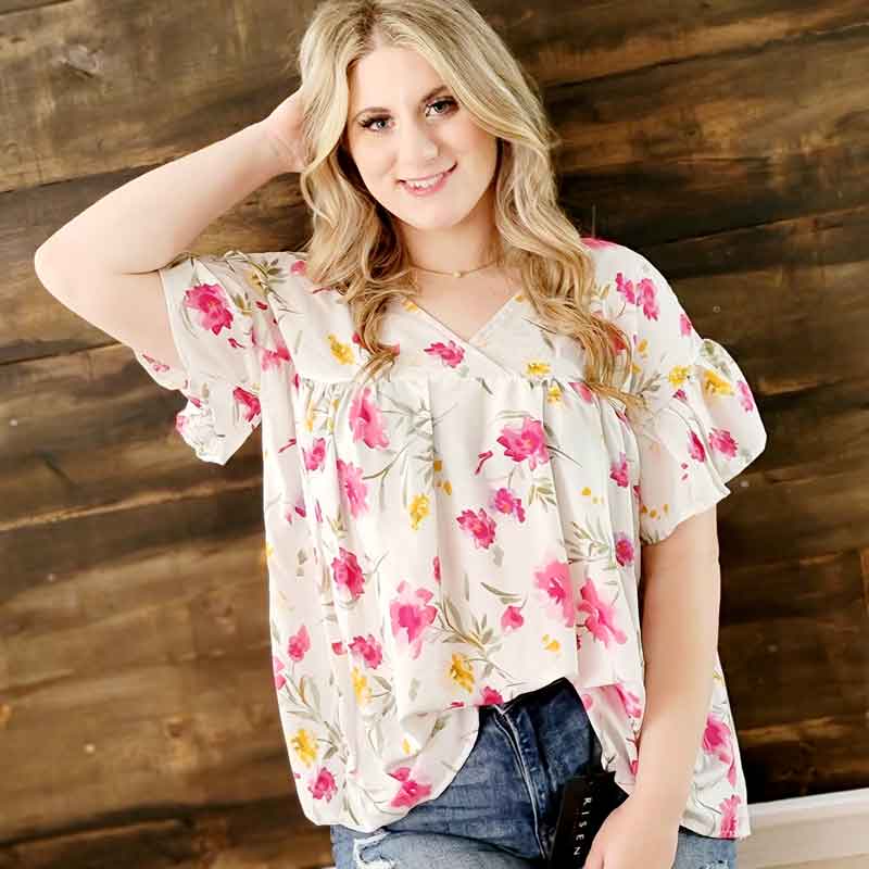 Floral Baby Doll Top