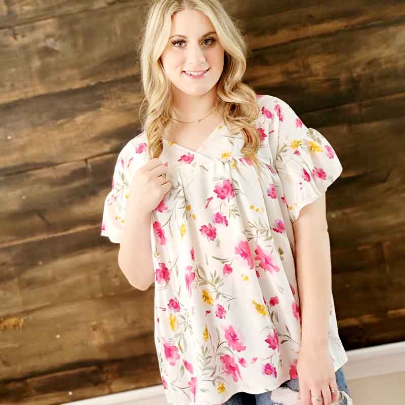 Floral Baby Doll Top