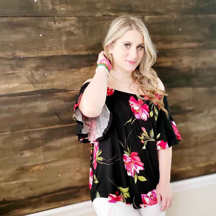 Floral Off Shoulder Top