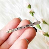 Football Mom Bar Necklace