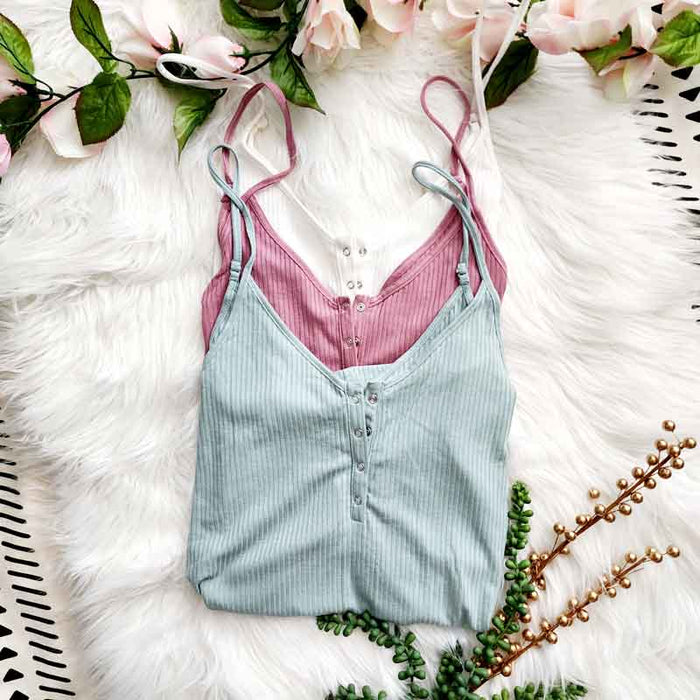 Half Button Cami Top