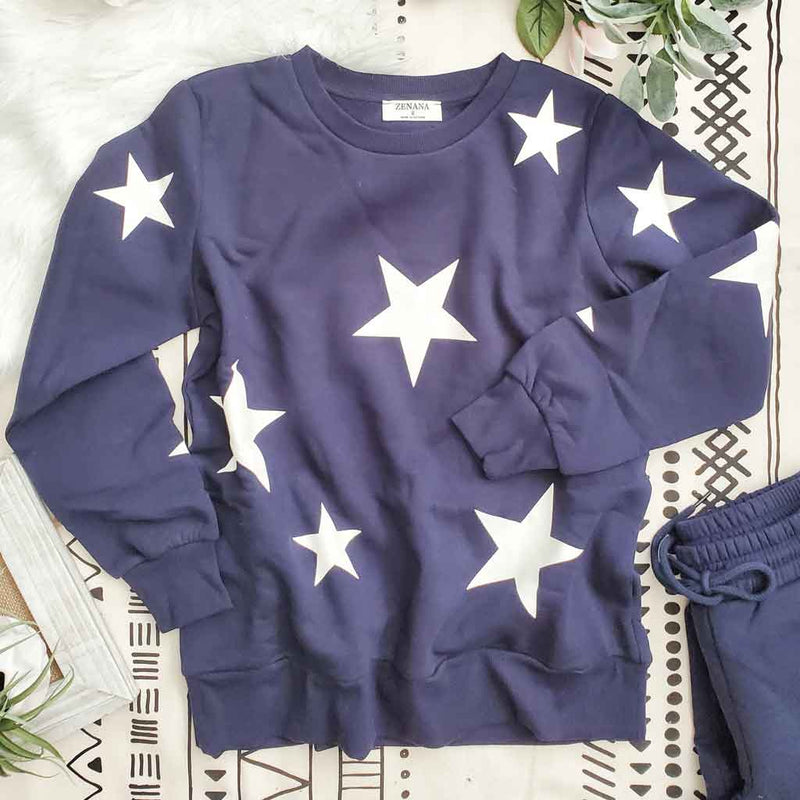 Star Pattern Sweatshirt