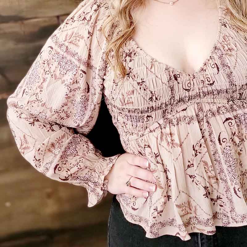 Paisley Print Blouse