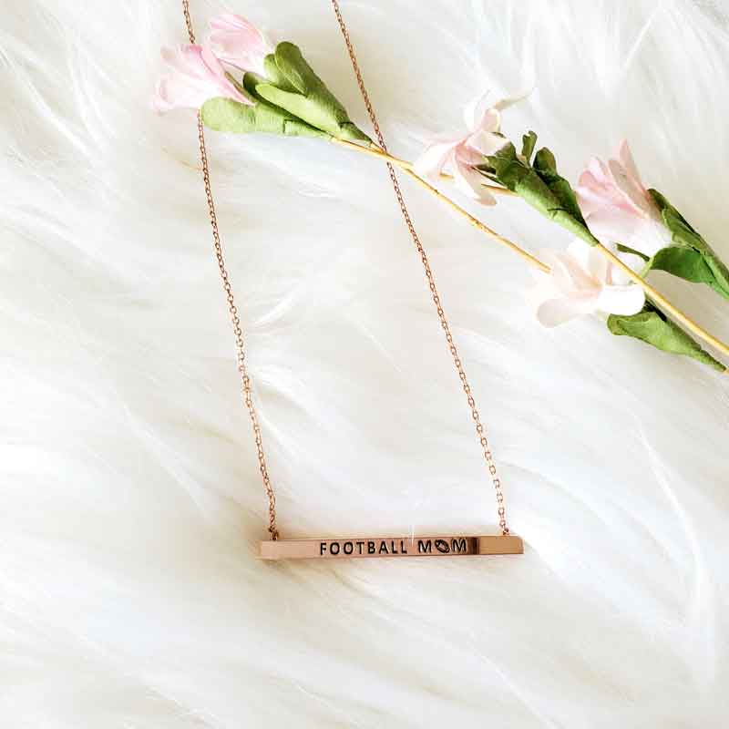 Football Mom Bar Necklace