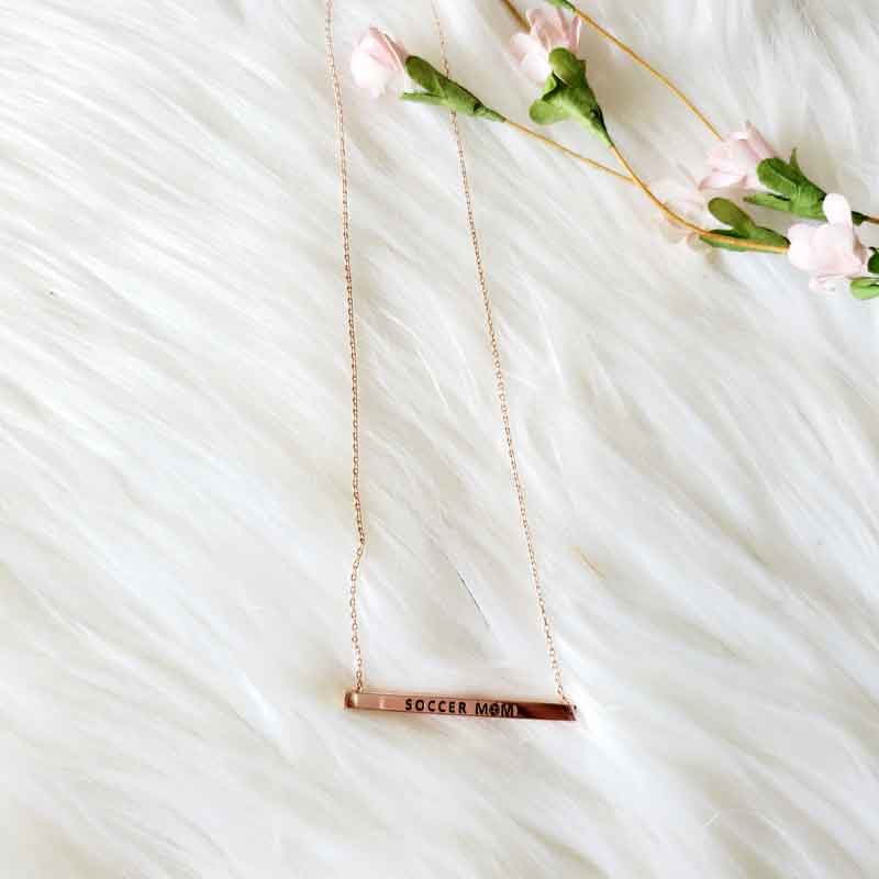 Soccer Mom Bar Necklace