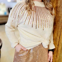 Ray Sequin Sweater