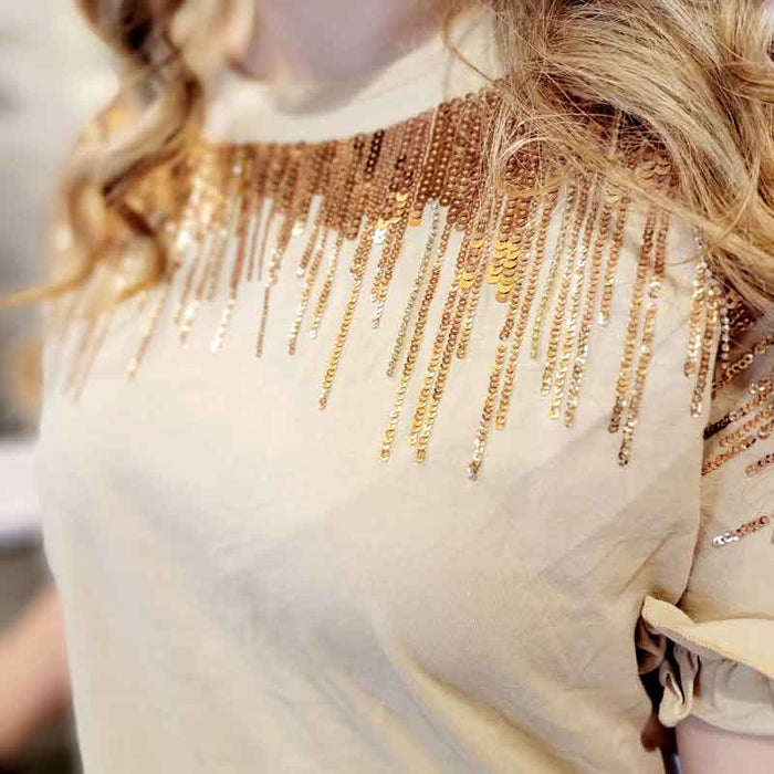 Ombre Sequin Top