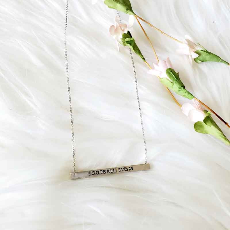 Football Mom Bar Necklace