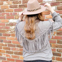 Olive Tassel Style Top