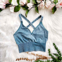 Crisscross Washed Bralette