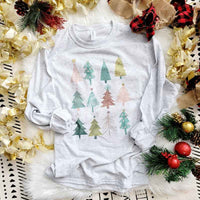 Christmas Trees Long Sleeve Tee